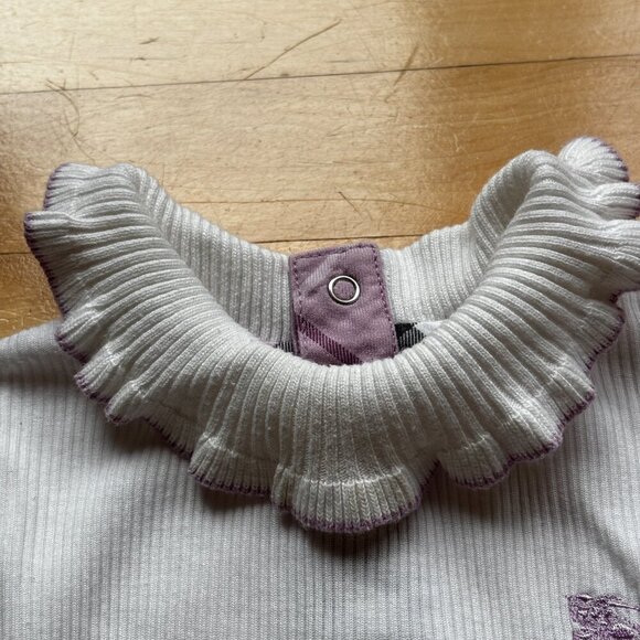 Burberry Girls' White Cotton Undershirt – Size 80cm - Picture 10 of 15